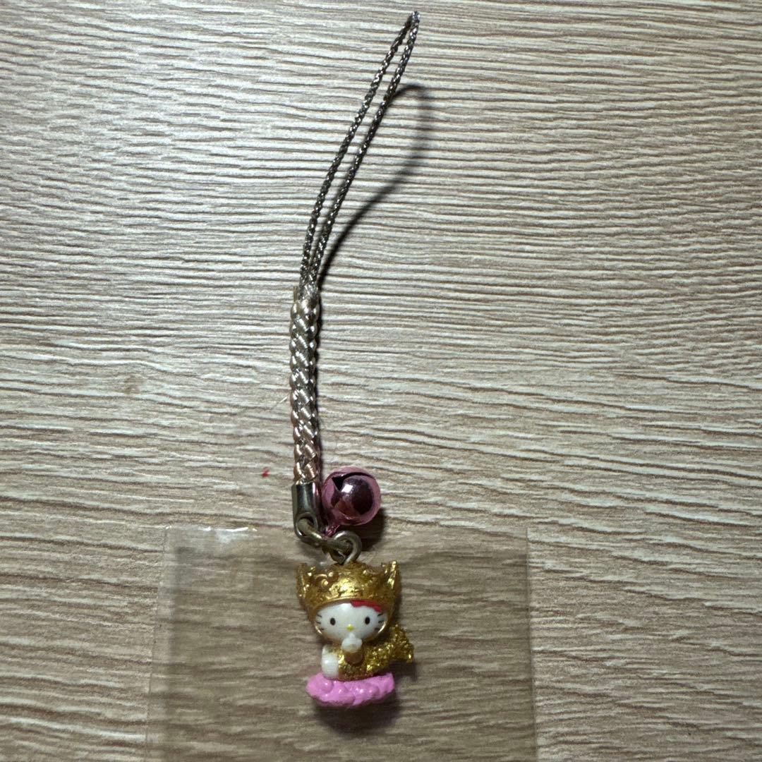 【激レア】名古屋　金のシャチホコ　ピンク　ハローキティストラップ　ご当地