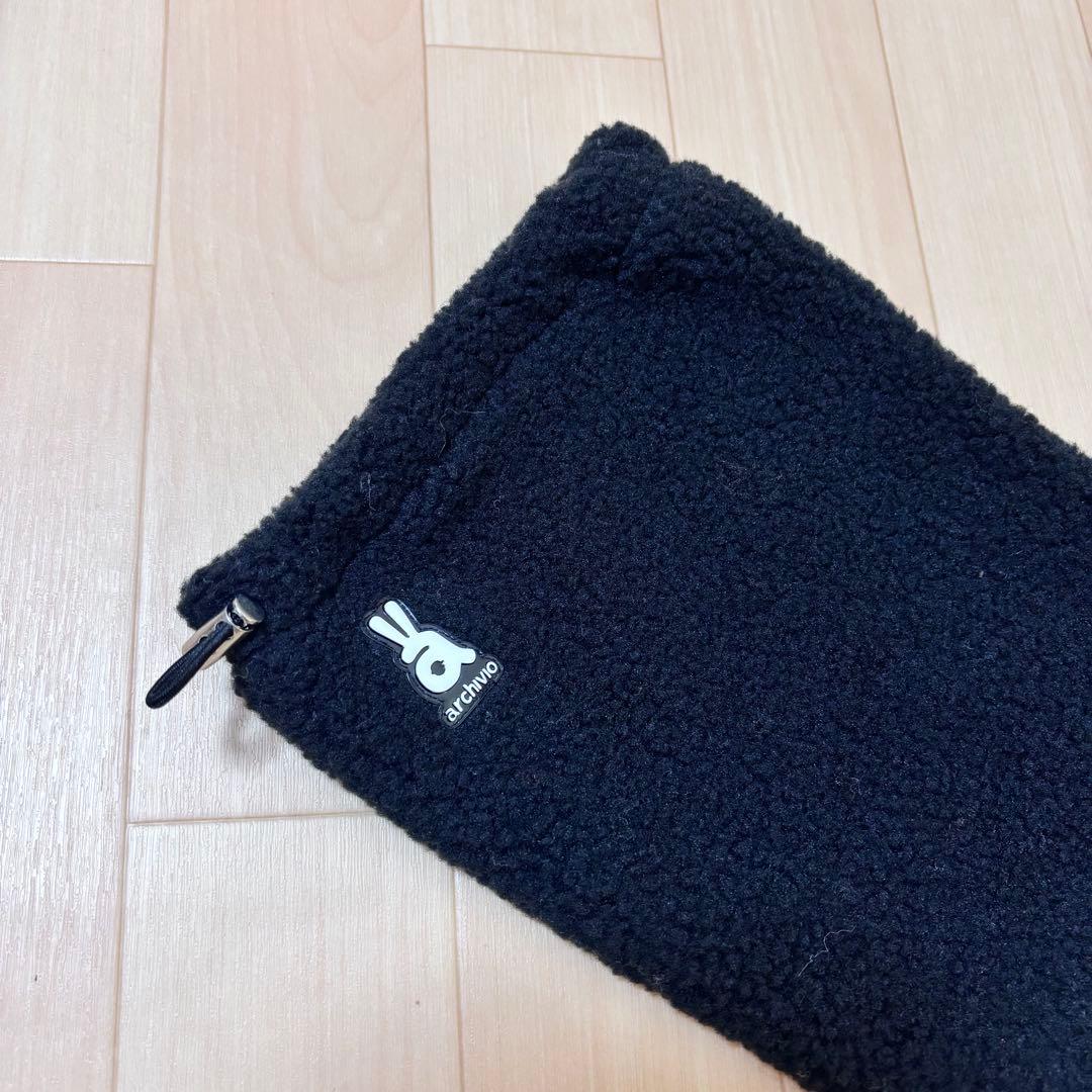 【新品】アルチビオ ボアレッグウォーマー　ブラック　黒　2024年モデル