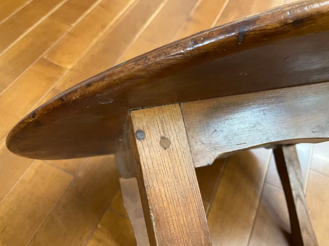 昭和25年レトロ　無垢材　ちゃぶ台