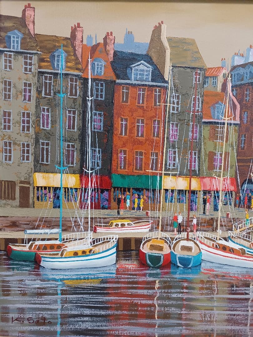 佐藤計 　「ノルマンディー」　油彩　F8号　應美会　 双樹会会員　 鹿児島県出身