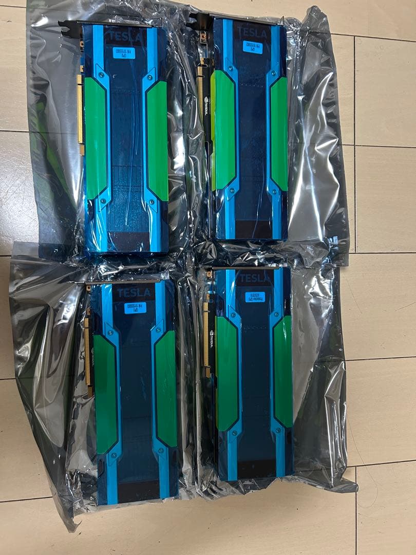 Tesla P100 メモリー16GB（専用ケーブル付き）4枚セット