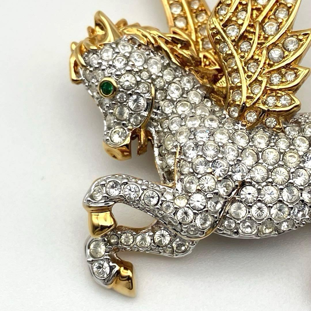 SWAROVSKI スワロフスキー ペガサス ブローチ クリスタル