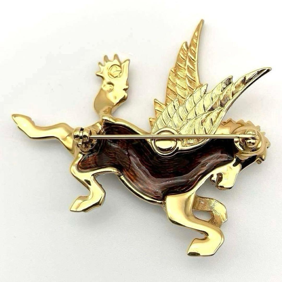 SWAROVSKI スワロフスキー ペガサス ブローチ クリスタル