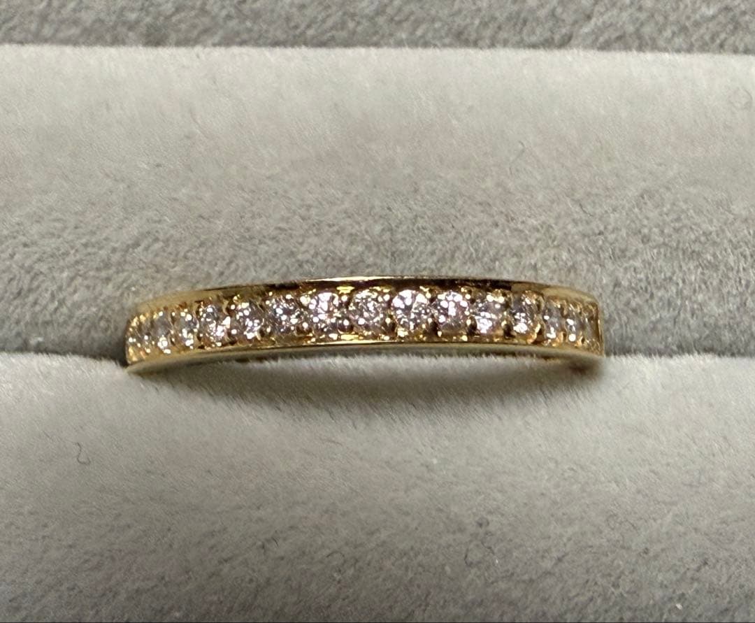 FLAGS ハーフエタニティリング K18 0.2ct 9号