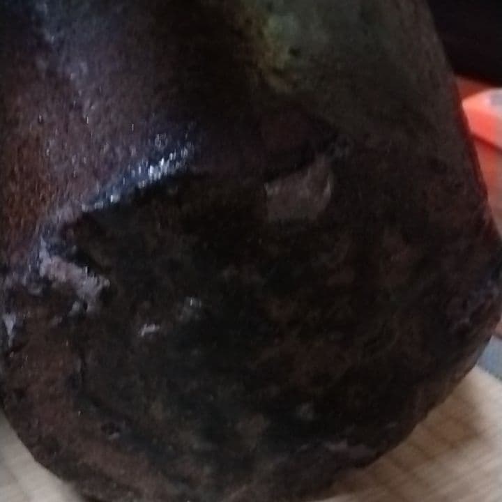 古い丹波焼き？唐津焼き？猫描きです美品珍品。