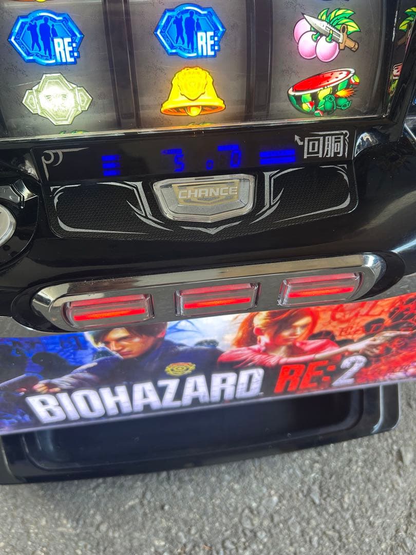 パチスロ　実機　SバイオハザードRE:2 家庭用改造済み　送料込み　バイオRE2