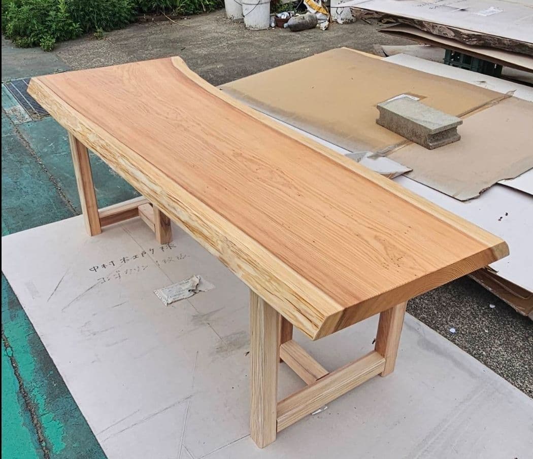 阿蘇杉　杉　一枚板　ダイニング　テーブル　楠　栃　ウォールナット　ブビンガ