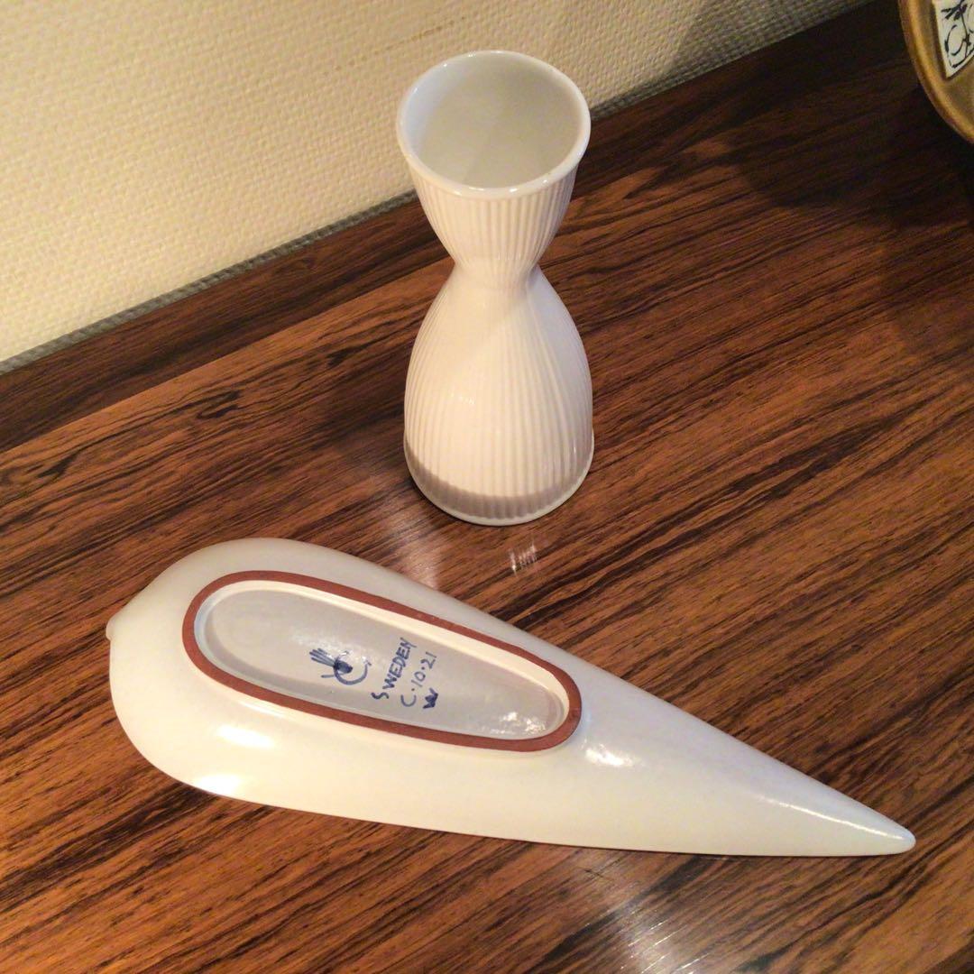 Stig Lindbergh リンドベリ　ファイアンス　リーフ　超美品