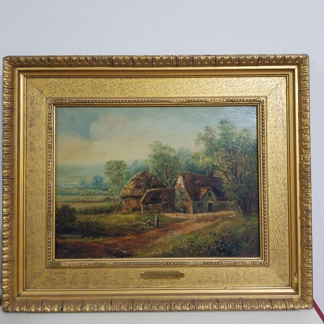 T.E. Breeres 風景画 油彩画