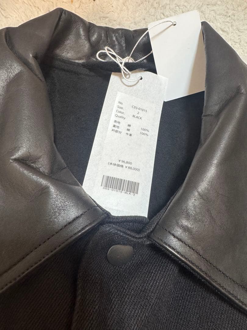 comoli コモリ デニムレザーワークジャケット サイズ2