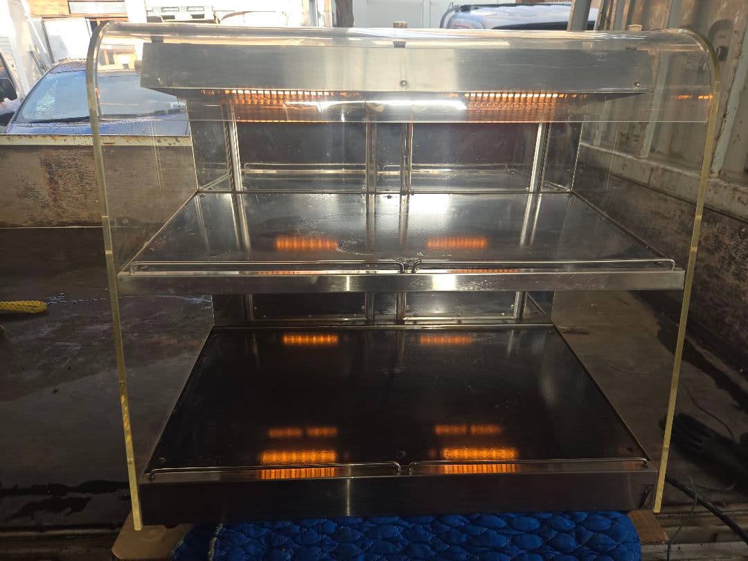 値引き　 ホットショーケース 2段式　ニチワ　即戦力　温かい