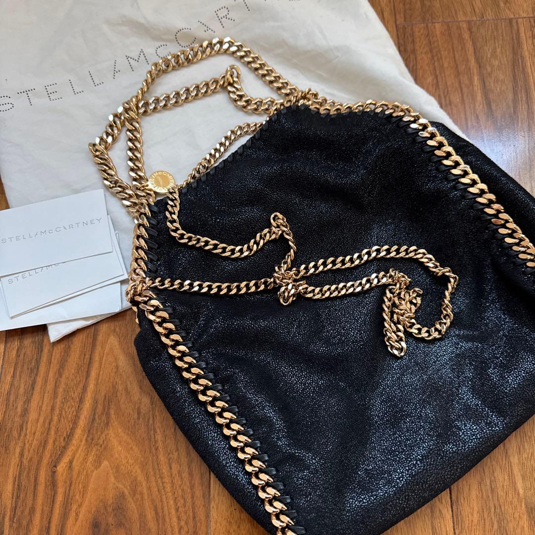 ステラマッカートニー ファラベラ ミニトートバッグ ゴールド ブラック