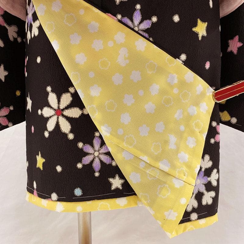 409ag27◎七五三 三歳 女児 被布フルセット ポンポネット◎未使用品