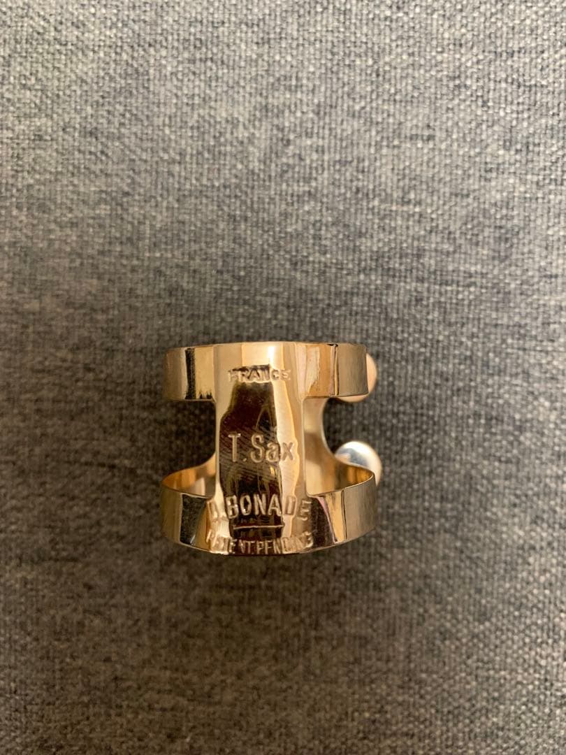 【美品】テナーサックスリガチャー（ダニエルボナード）逆締ピンクゴールドM0064