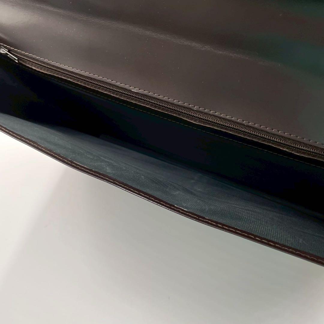 良品　ボス　ビジネスバッグ　レザー　鍵金具　通勤　保存袋付　ブラック