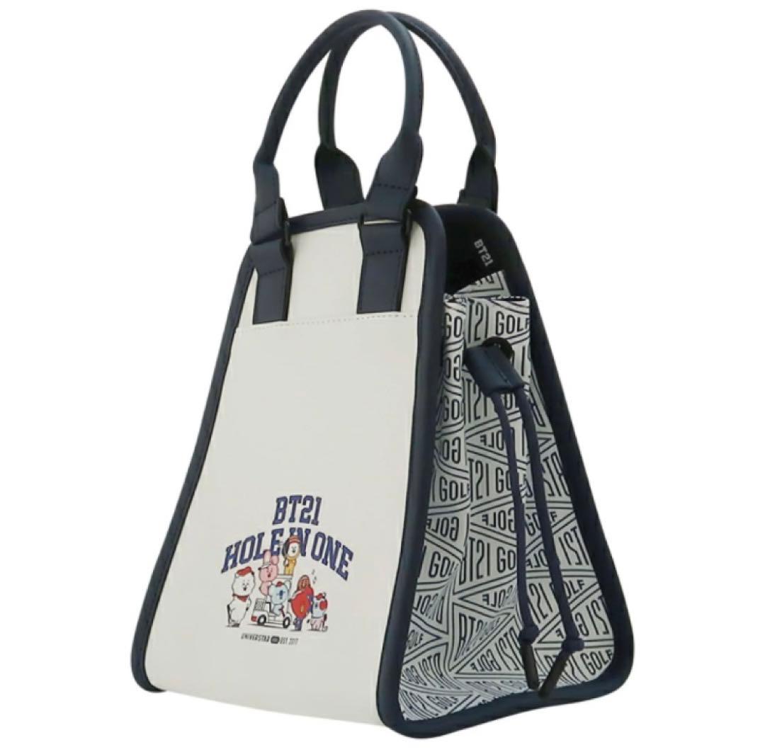 【BT21 Golf 公式グッズ】ミニ トートバッグ とボールポーチセット