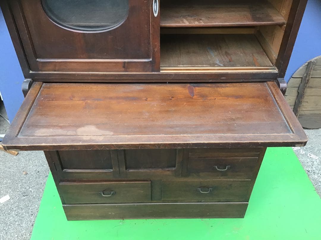 ⚠️注意⚠️直接引取限定　昭和レトロ　木製食器棚