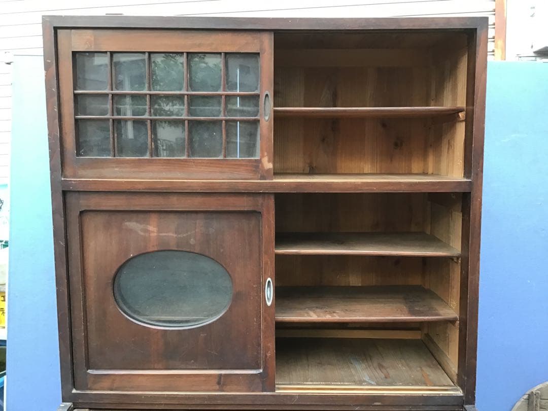 ⚠️注意⚠️直接引取限定　昭和レトロ　木製食器棚