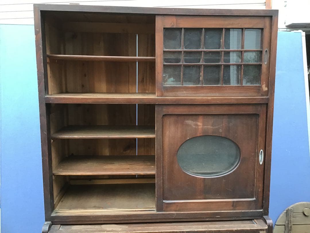 ⚠️注意⚠️直接引取限定　昭和レトロ　木製食器棚