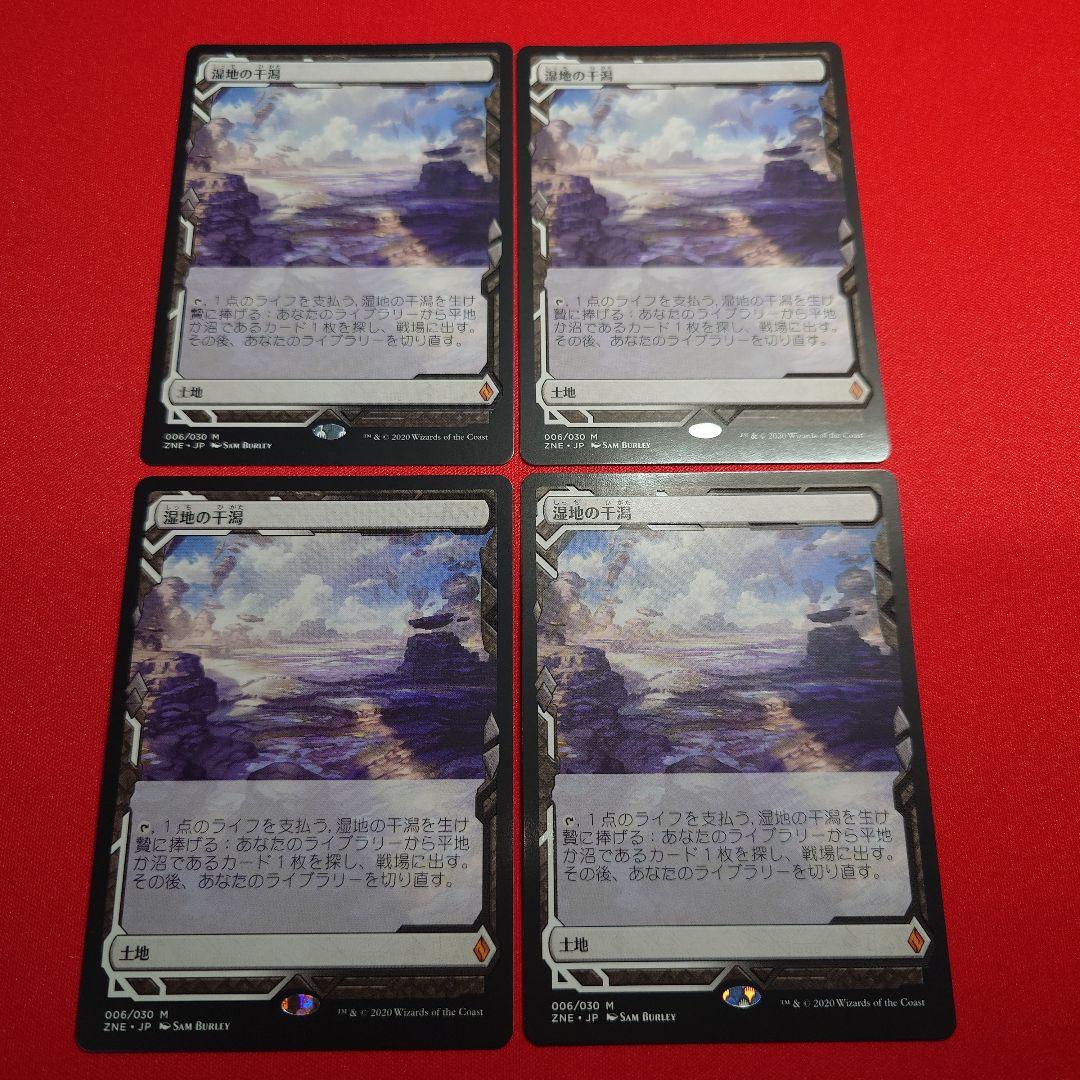 湿地の干潟　ZNE　4枚セット　日