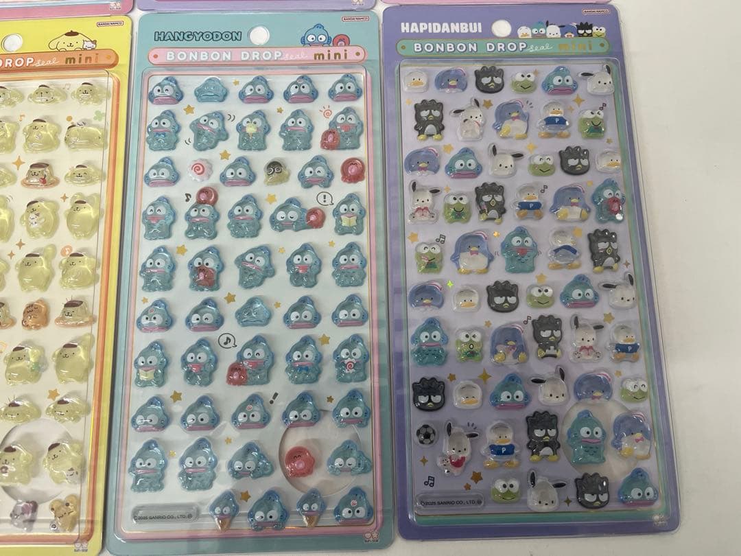 【正規品】サンリオ　ボンボンドロップシールミニ　8種セット