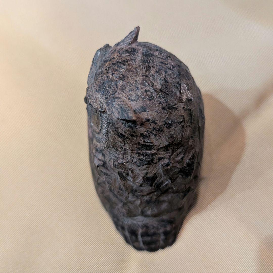 松田政斗 ふくろう 但馬木彫