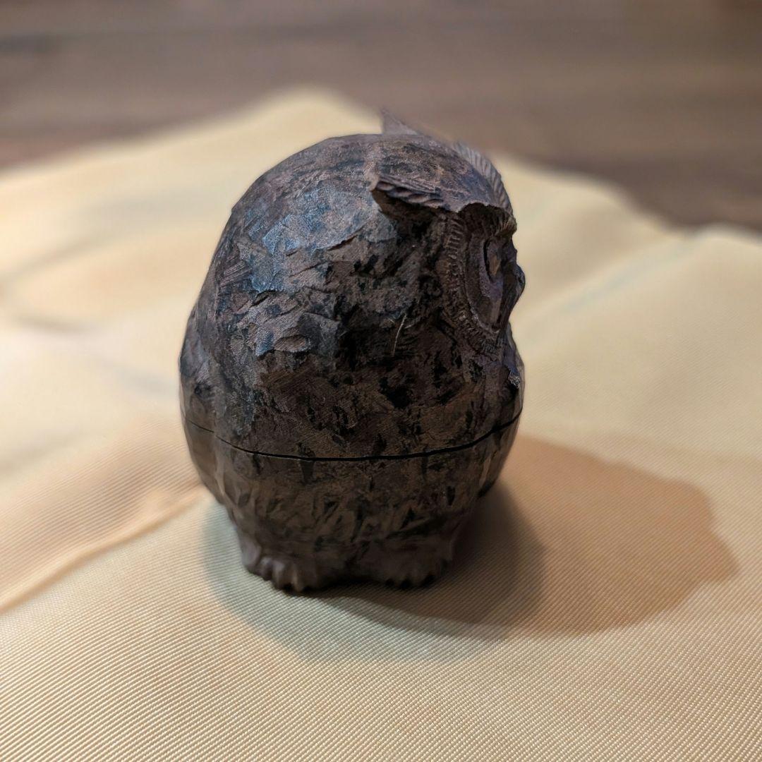 松田政斗 ふくろう 但馬木彫