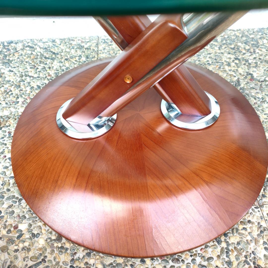 ロナルドシュミット ガラステーブル ドイツ 回転式テーブル IDC大塚家具