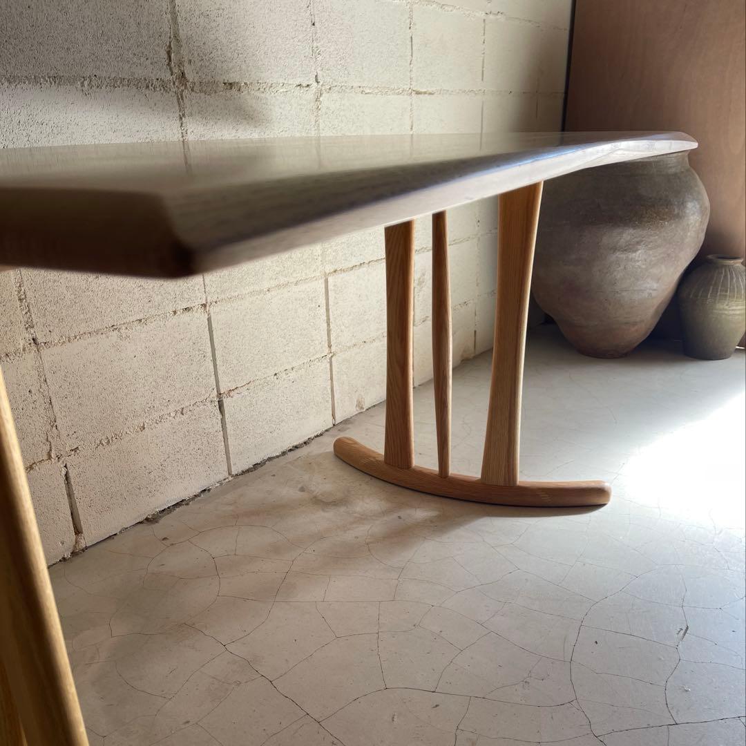 筑波産商　ボーゲン　ダイニングテーブル　オーク無垢材　¥99,800