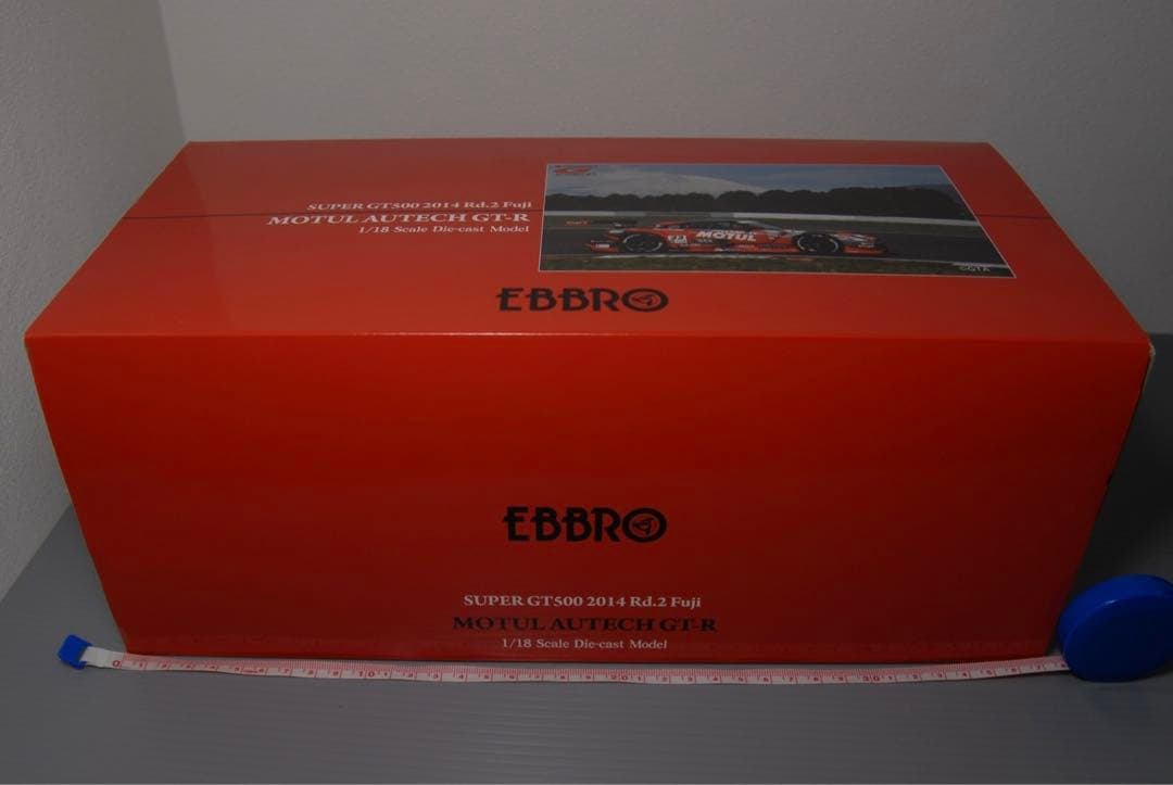 エブロ スーパーGT モチュール オーテック GTR 1/18 ミニカー 赤