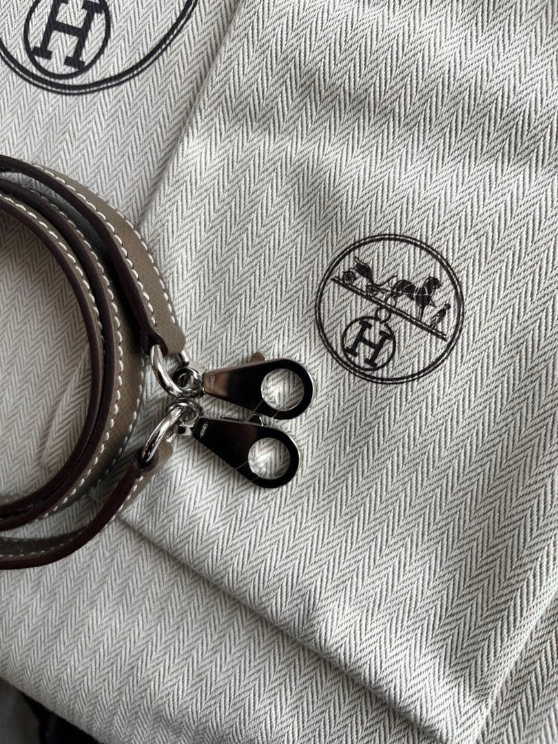 エルメス　ボリード27 ボリードミニ　エトゥープ　マカロンボリード