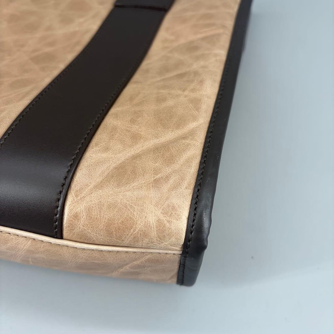 美品✨HUNTING WORLD バチューレザー ハンドバッグ