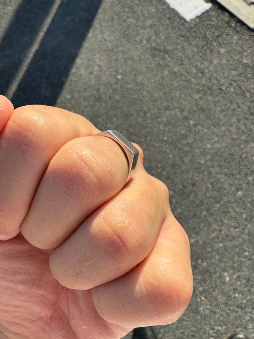 Vintage Sirver 925 シルバー　シグネットリング　指輪　22号