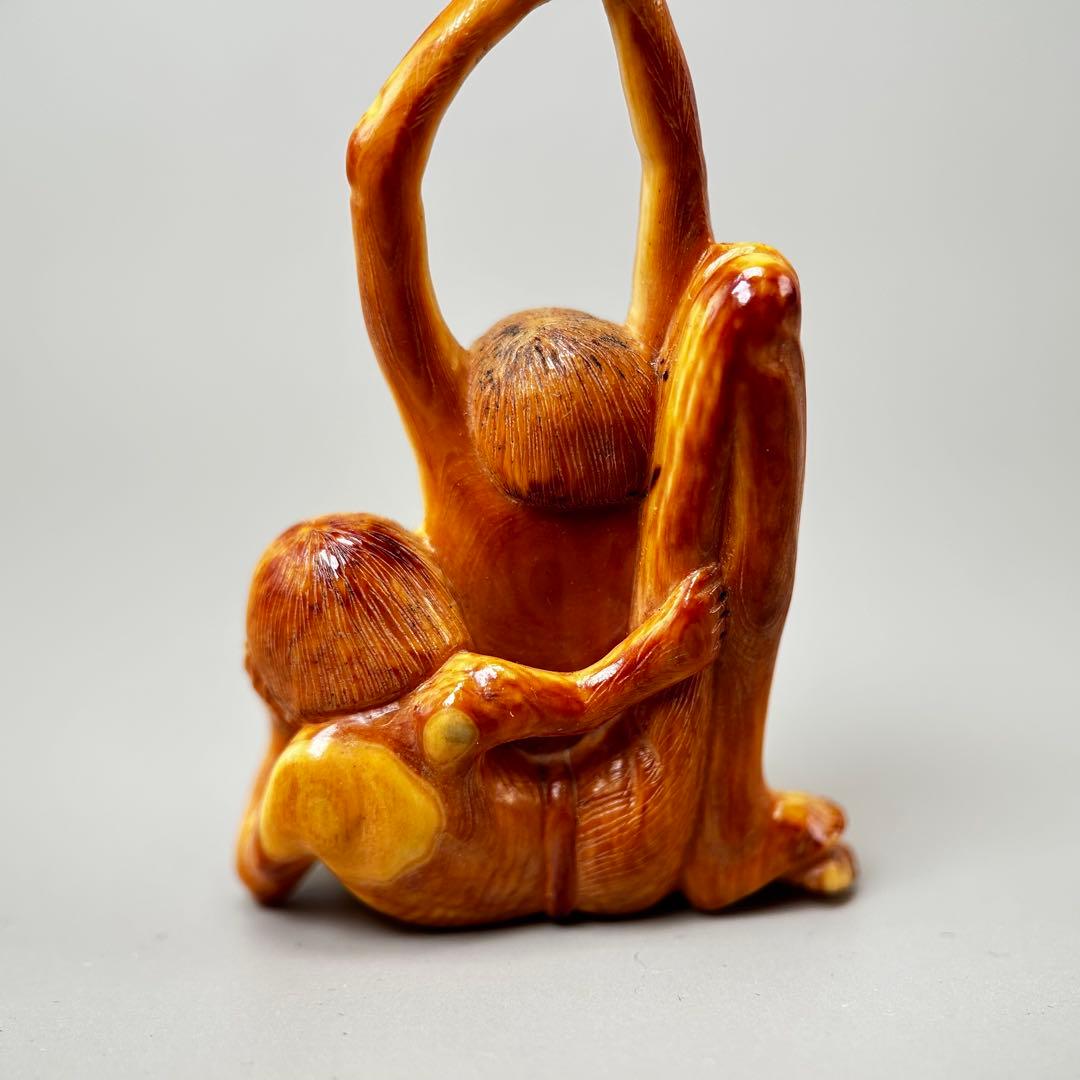 人物像 彫刻 彫刻極上根付天然素材アンティーク骨董飾り物古美術置物細密細工