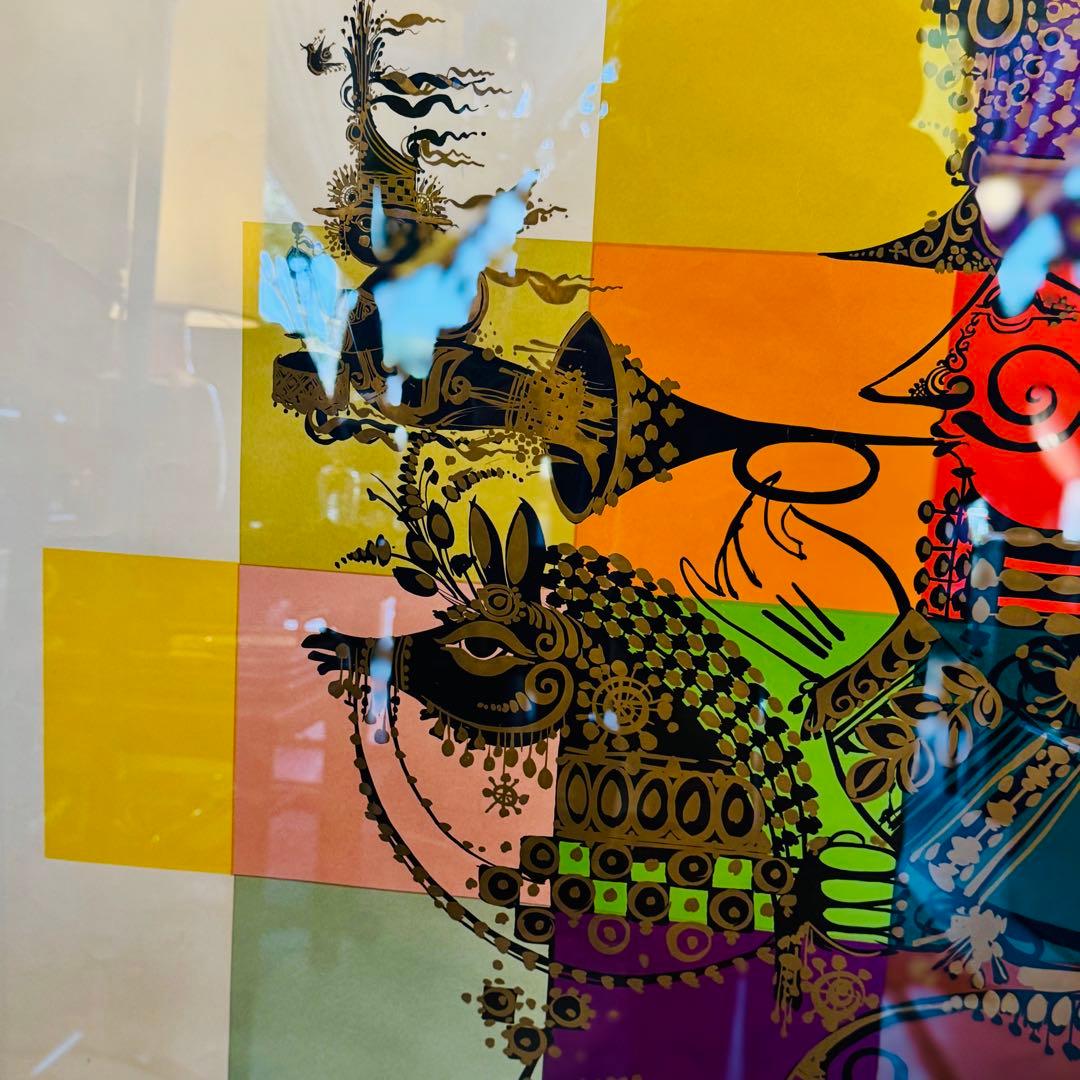 Bjørn Wiinblad 大判ポスター 1968年 サイン入り 額装済み