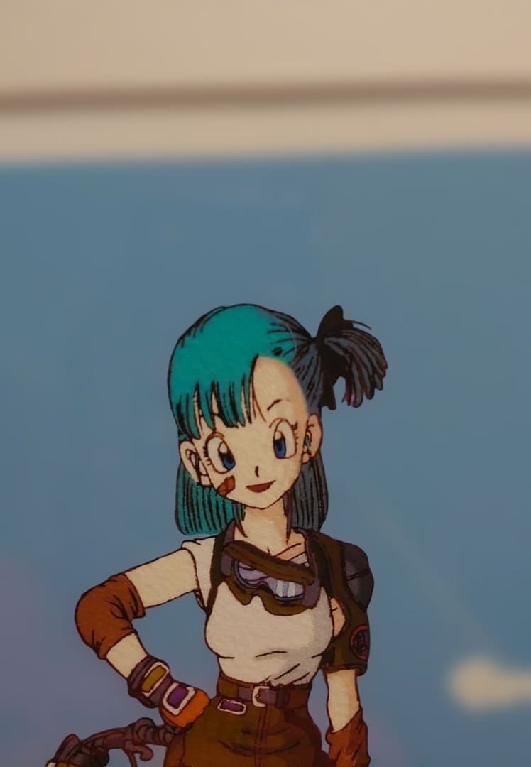 ドラゴンボール 版画 ジクレー ブルマと悟空 伊勢丹限定販売