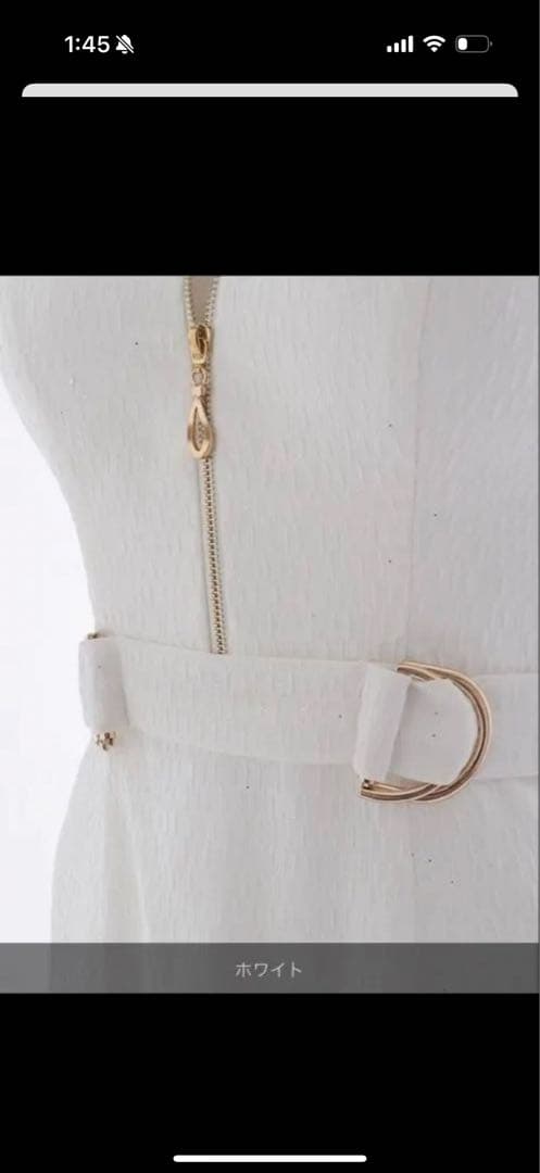 アクア【新品未開封】Jewels ラメジップアップミディアムドレス