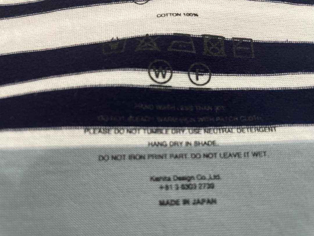 is-ness / イズネス BALLOON BORDER T-SHIRT