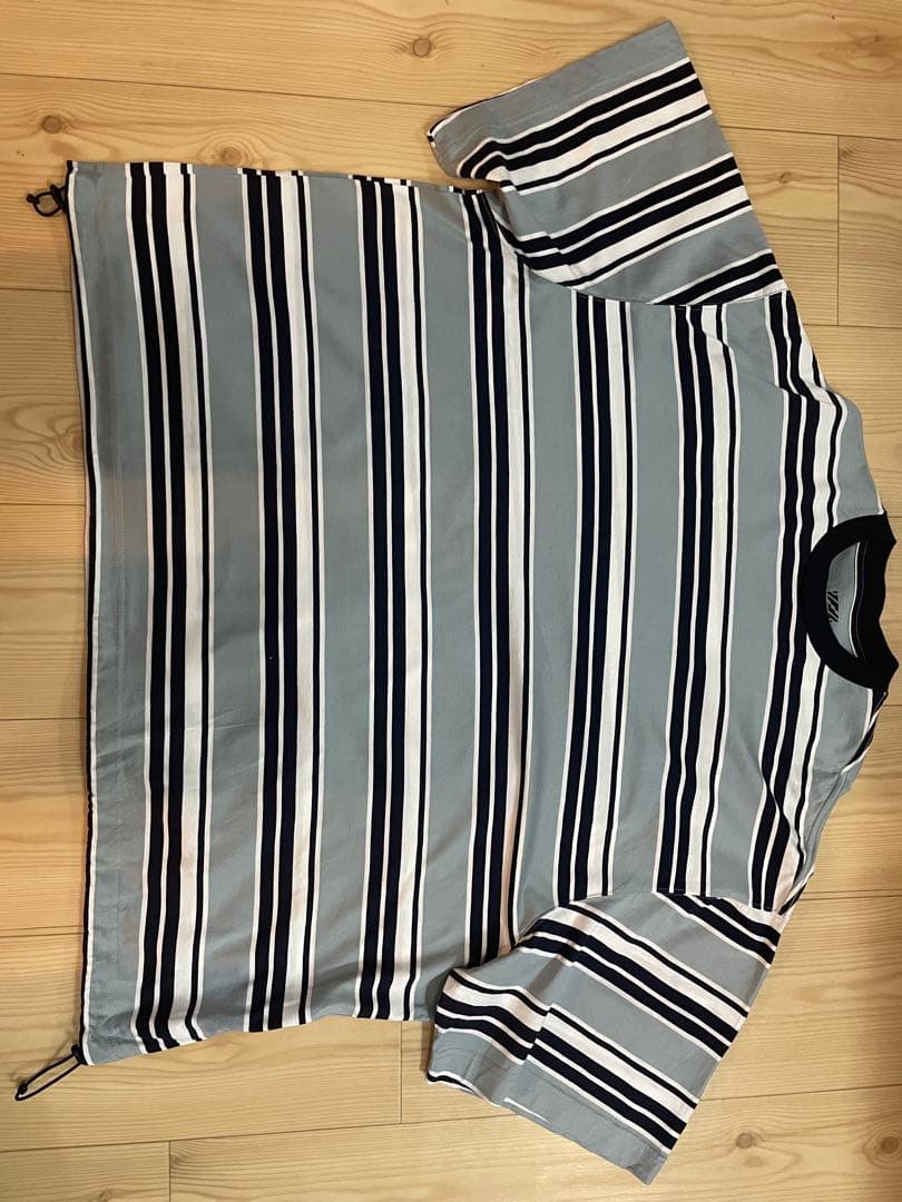 is-ness / イズネス BALLOON BORDER T-SHIRT