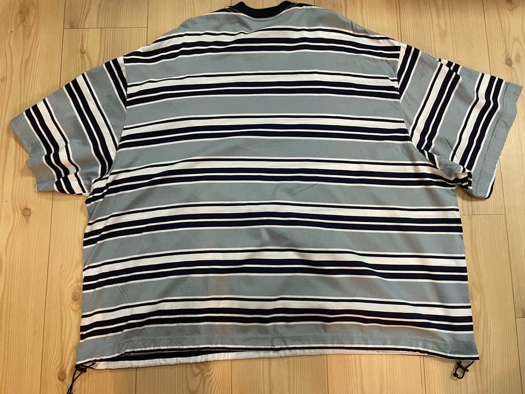 is-ness / イズネス BALLOON BORDER T-SHIRT