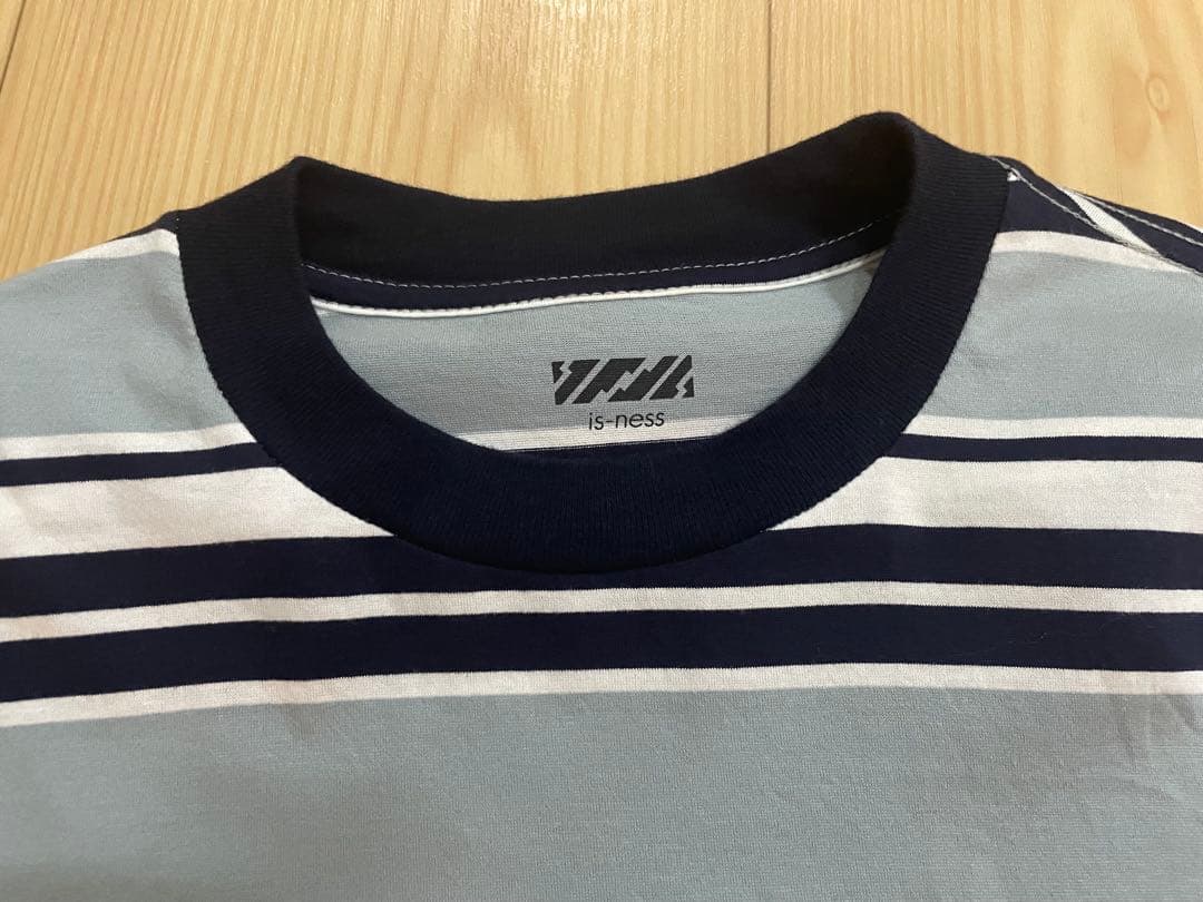 is-ness / イズネス BALLOON BORDER T-SHIRT