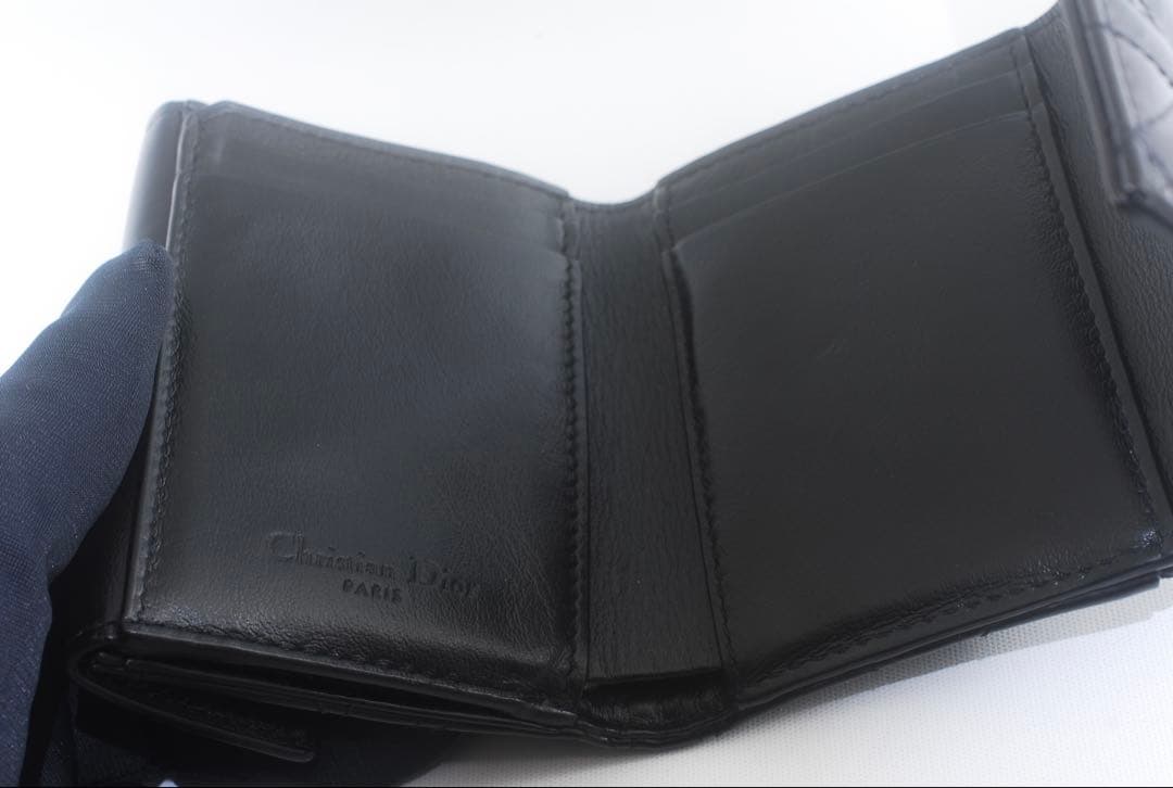 DIOR＊レディ ディオール＊エナメル＊ロータスウォレット＊カナージュ＊財布