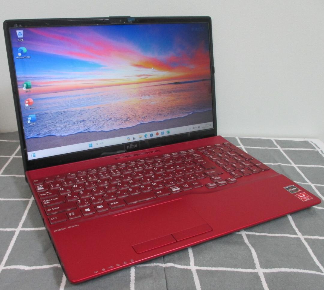 富士通ノートPC Ryzen3、Windows11、純正Office、おまけ付き