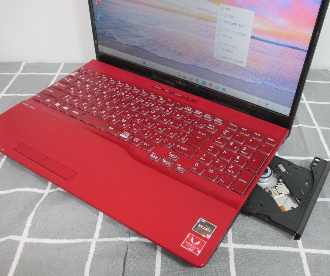 富士通ノートPC Ryzen3、Windows11、純正Office、おまけ付き