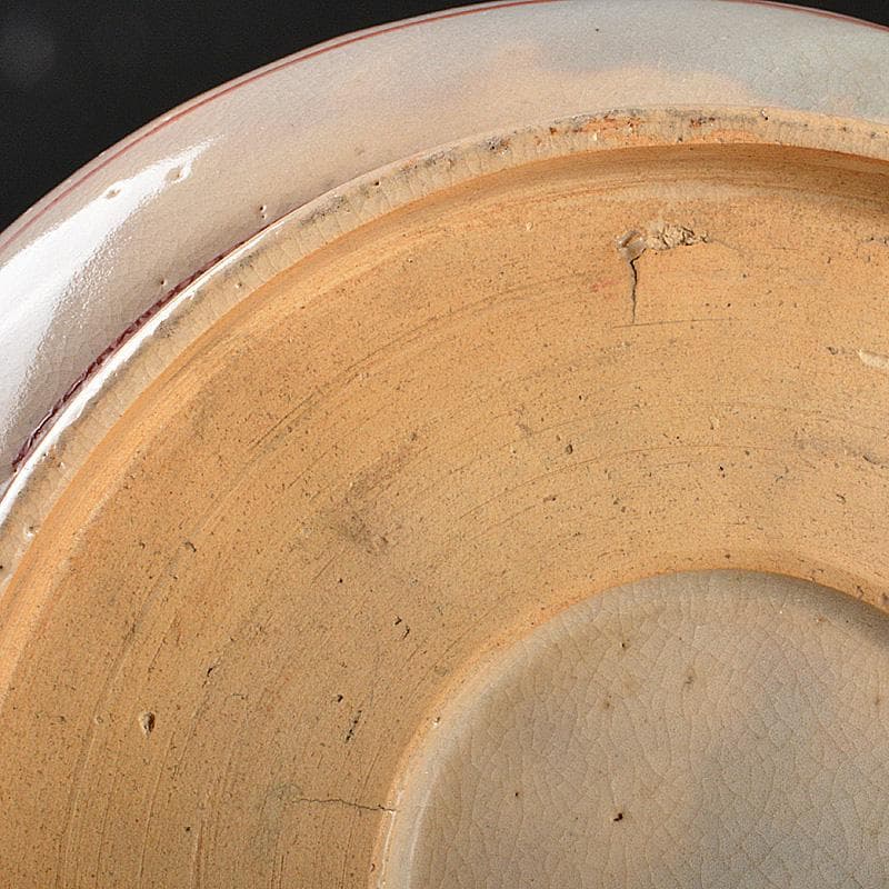 須佐焼(山口県)　古須佐　呉須赤絵写　鉢　時代箱付　M　R6082