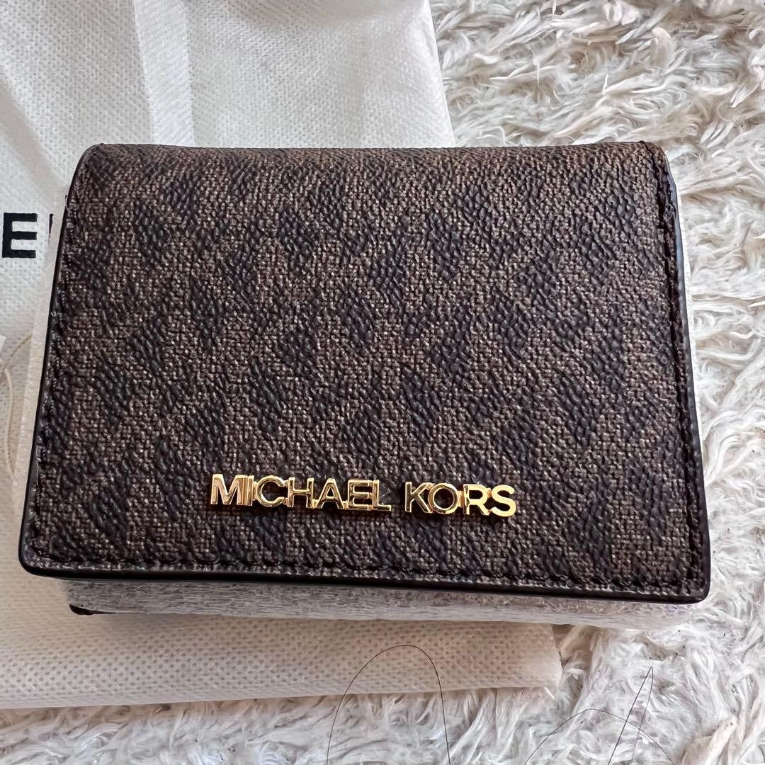MICHAEL KORS ブラウン 三つ折り財布　新品