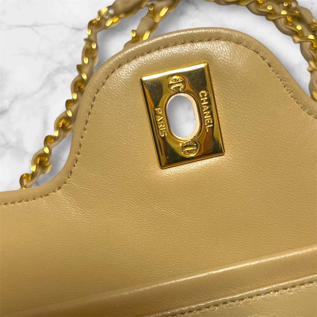 CHANEL マトラッセ ダブルフラップ Wチェーン チェーンショルダーバッグ