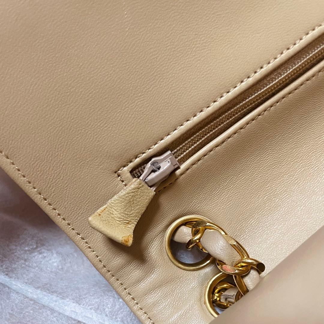 CHANEL マトラッセ ダブルフラップ Wチェーン チェーンショルダーバッグ