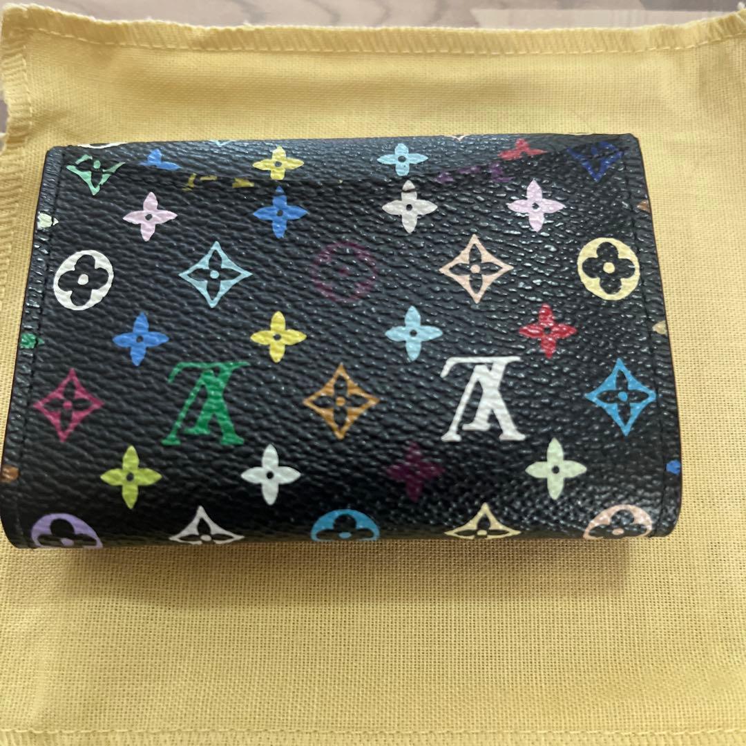 激レア ルイヴィトン モノグラムマルチカラー ノワール ポルトモネコージー 財布