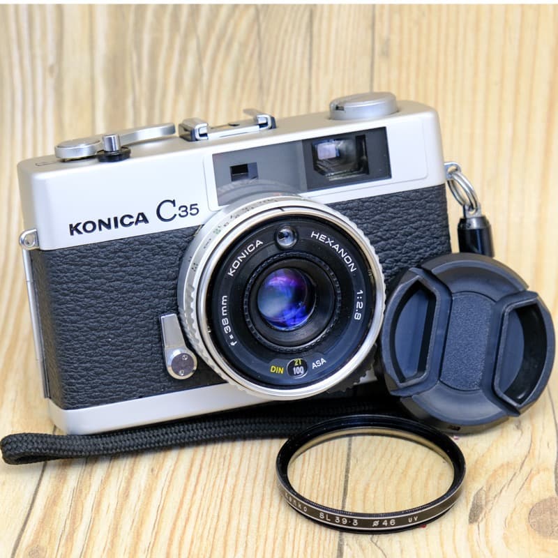【整備品】美品 KONICA C35 Flash matic コニカ　スッキリ